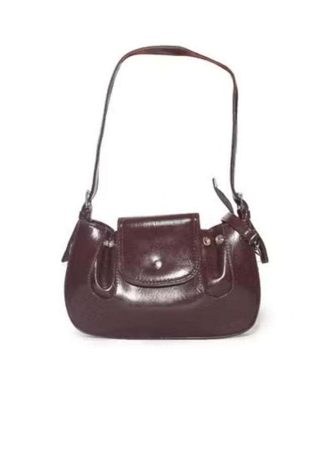 Basic Leather Women’s Shoulder Bag – Timeless & Versatile Style - Image 1