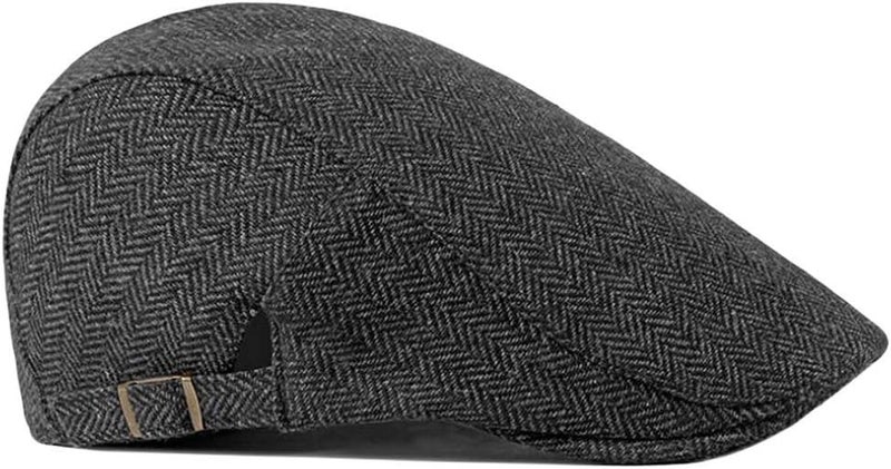 Qunson 2 Pack Men's Cotton Flat Cap Ivy Gatsby Newsboy Hat - Image 2