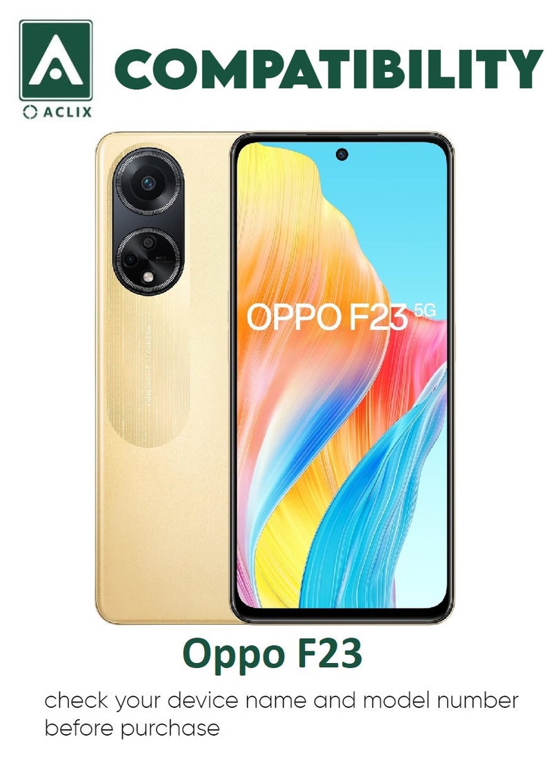 ACLIX 4 Pieces Antistatic ESD Dustproof Premium Quality High Definition Tempered Glass Screen Protector Designed For Oppo F23 - Image 3