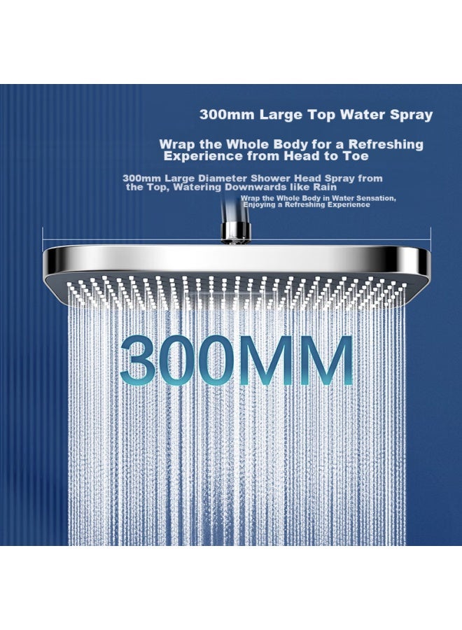 Larsd Shower Head, Handheld Shower Head, Large Shower Head, High-pressure Shower Head T7071 - Image 2