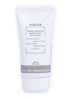 Age Lab AgeLab Snail Mucin Brightening Sun Cream SPF 50+ PA+++ | Korean Skincare | Anti-Aging, Hydrating, & Whitening Sunscreen | Non-Greasy, Lightweight Formula, No White Cast, All Skin Types Sensitive Skin Safe | 70ml  - Image 1