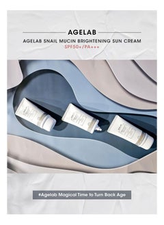 Age Lab AgeLab Snail Mucin Brightening Sun Cream SPF 50+ PA+++ | Korean Skincare | Anti-Aging, Hydrating, & Whitening Sunscreen | Non-Greasy, Lightweight Formula, No White Cast, All Skin Types Sensitive Skin Safe | 70ml  - Image 4