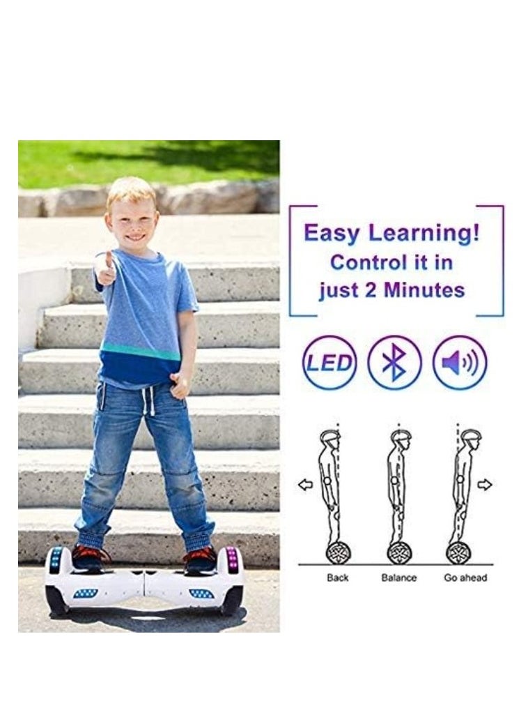 Cool Baby Style COOLBABY Self-Balancing Electric Scooters Skin Hover Board Sticker Self Balance Protective PVC Skin Decal Cover, Hoverboard for Kid, With Bluetooth Speakers And Led Lights Wheels (6.5inch)  - Image 2