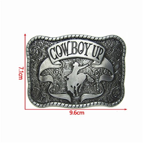 MASOP VOGU MASOP Rodeo Cowboy Up Horse Rider Attitude Belt Buckle Western Classic Buckles - Image 3