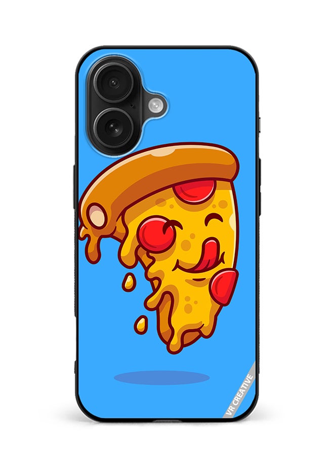 VR CREATIVE Protective Case Cover For Apple iPhone 16 Plus Pizza Design Multicolour