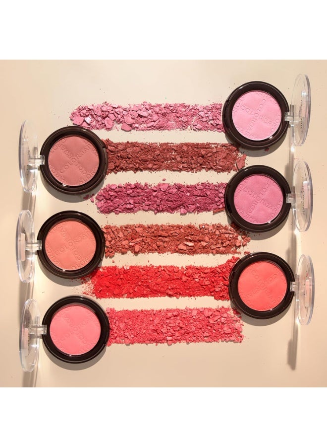 Colorbar Cheekillusion Blush, Coral Craving | Lightweight, silky texture | Highly-buildable and blendable | Powder blush| Suitable for all skin types - Image 5