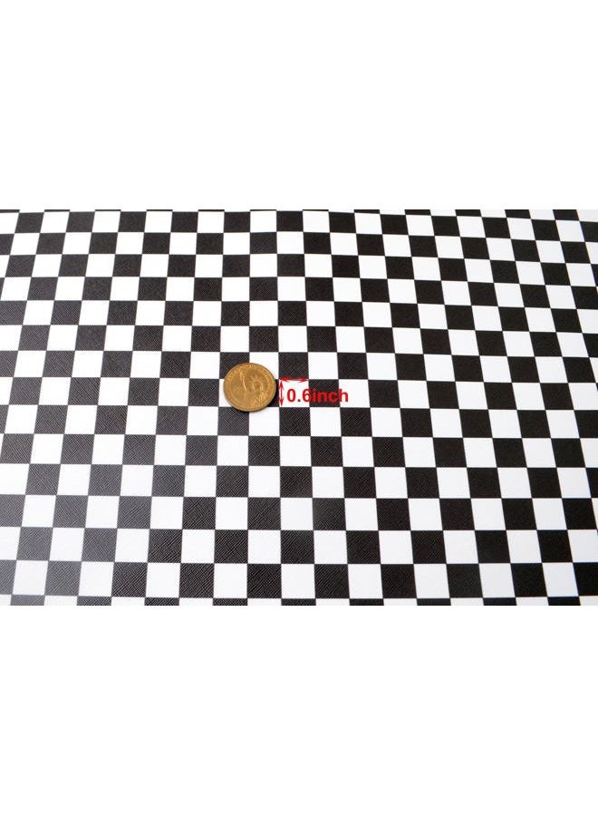 Wento Soft Faux Leather Rolls 15” x 54” Checker PU Leather Sheets Roll Very Suitable for Leather Crafts,Covers，Holster,Wallet - Image 5