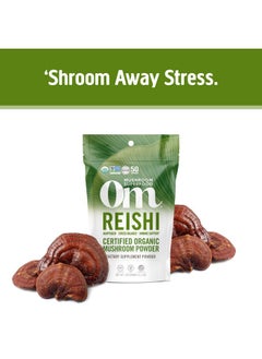 Om Mushroom Superfood Reishi Organic Mushroom Powder 3.5 Ounce 50 Servings Adaptogen Stress & Immune Support Superfood Mushroom Supplement  - Image 3