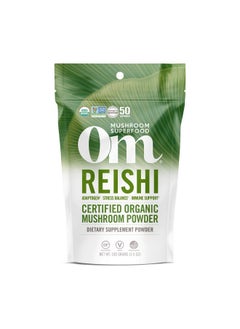 Om Mushroom Superfood Reishi Organic Mushroom Powder 3.5 Ounce 50 Servings Adaptogen Stress & Immune Support Superfood Mushroom Supplement  - Image 2