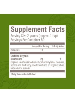 Om Mushroom Superfood Reishi Organic Mushroom Powder 3.5 Ounce 50 Servings Adaptogen Stress & Immune Support Superfood Mushroom Supplement  - Image 5