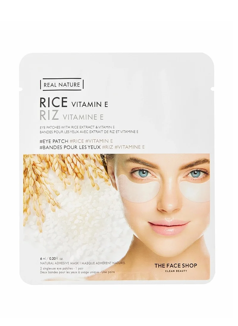 THE FACE SHOP Real Nature Rice &amp; Vitamin E Eye Patches