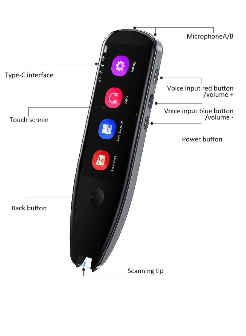 Arabest Original Portable Pen Scanner Voice Language Translator Device with 112 Languages | OCR Digital | Pen Reader for Language Learning Meetings - Image 4