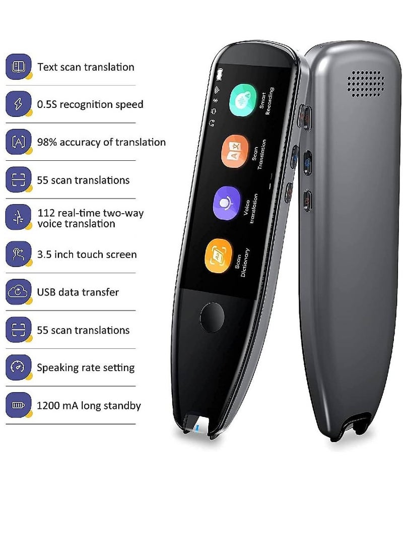 Arabest Original Portable Pen Scanner Voice Language Translator Device with 112 Languages | OCR Digital | Pen Reader for Language Learning Meetings - Image 2