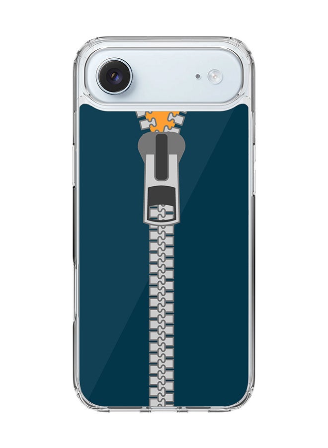 Stylizedd Classic Clear MagSafe Case for iPhone 17 Air , Hybrid Soft Case Flexible Edges Anti Drop TPU PC Gel Thin Transparent Cover [ Designed for iPhone 17 Air ] - Zipper