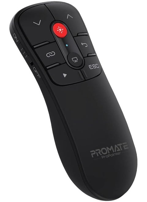 جهاز عرض لاسلكي مدمج 2 في 1 من النوع C وUSB Ppt Presenter للكمبيوتر المحمول مع مؤشر ليزر بمدى 50 مترًا ونقل تردد 2.4 جيجا هرتز ومدى 10 أمتار وأزرار وظيفية لجهاز MacBook Pro Propointer