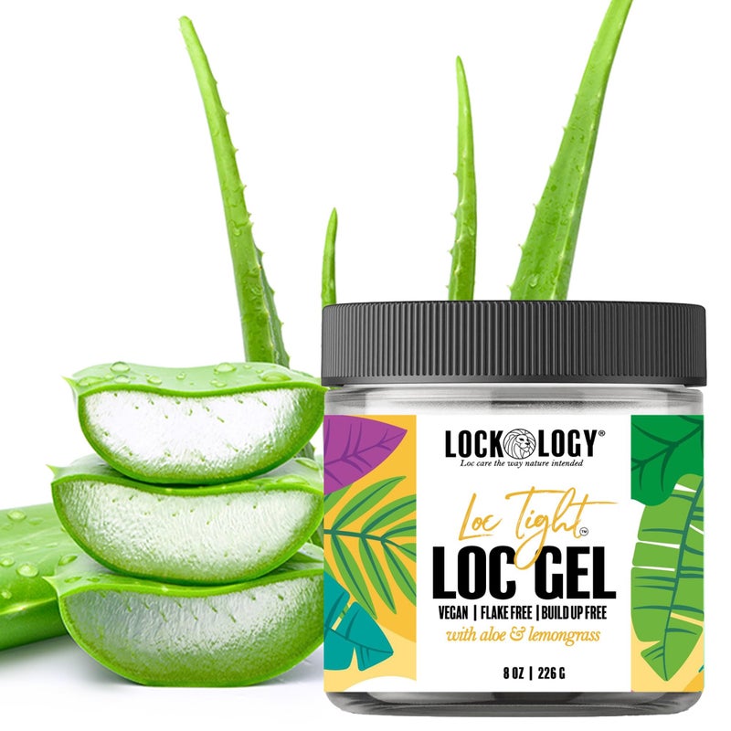Lockology Loc Gel - No Build Up, Residue or Flakes, Aloe Lemongrass Retwisting Gel for Locs, Dreadlock Accessories, 8 fl oz - Image 2