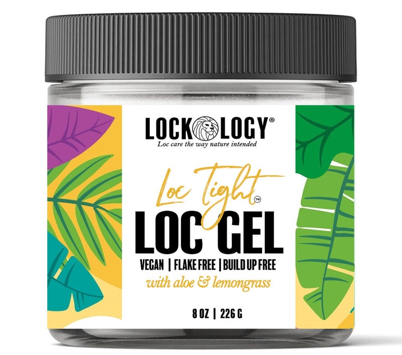 Lockology Loc Gel - No Build Up, Residue or Flakes, Aloe Lemongrass Retwisting Gel for Locs, Dreadlock Accessories, 8 fl oz - Image 1