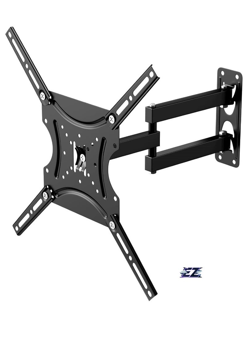 ELTRAZONE TV Wall Mount, TV Mount Swivelling, TV Mount Wall Monitor, Swivelling Tilting TV Mount with Safety Screws for 14-55 Inch Flat Curved TV or Monitor  - Image 1