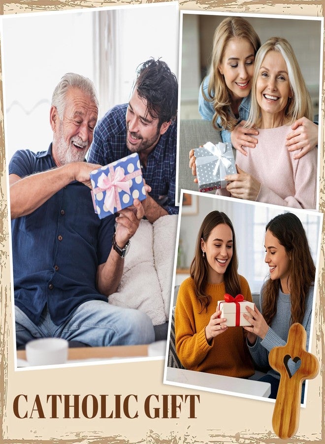 wellhouse Olive Wood Pocket Cross - 2.5 Inch Handheld Prayer Cross for Stress Relief & Comfort, Smooth Clinging Palm Cross Fits in Hand/Pocket, Small Wooden Comfort Cross for Faith - Image 5