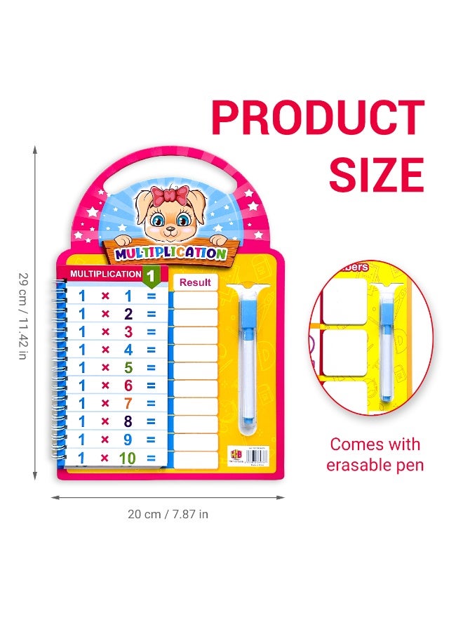 3-Piece Children's Word and Number Practice Book Early Childhood Education Practice Book Enrich Children's Vocabulary, Learn Numbers Improve Children's Learning Skills Includes a reusable erasable pen , Handy Educational Tool that can be carried in a handheld Montessori, School Supplies, Children's Education, Best Gift for Children - Image 2