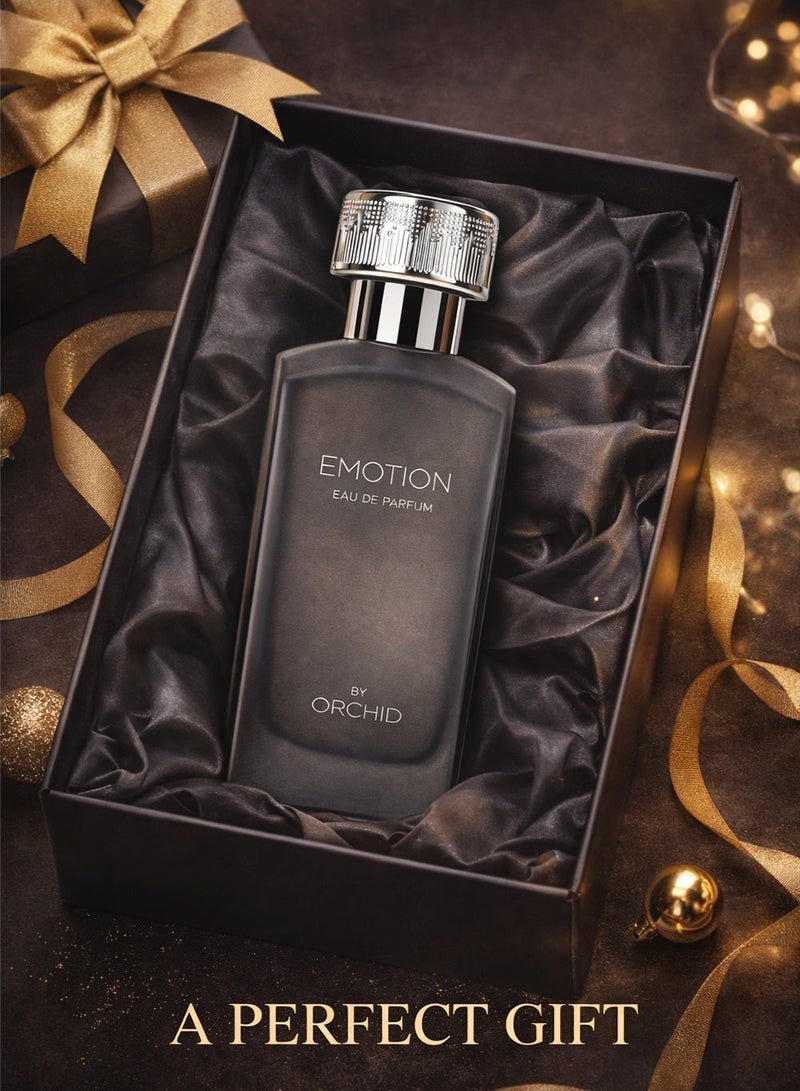 Orchid Emotion Pour Homme Eau de Parfum 100ml for Men | Long Lasting Woody Spicy Fragrance with Incense, Pepper & Cedarwood | Vetiver, Vanilla, Tonka & Musk Base - Image 5