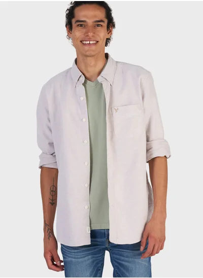 American Eagle Button Down Regular Fit Shirt