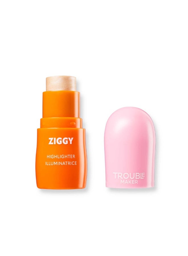 Trouble Maker Ziggy Stick Glass Highlight Stardust Gold - Image 1