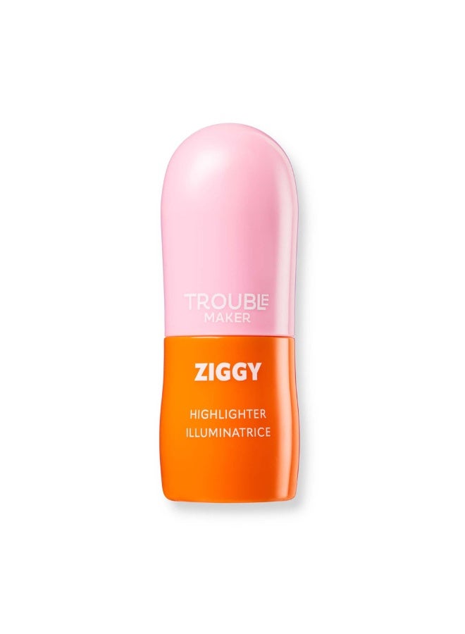 Trouble Maker Ziggy Stick Glass Highlight Stardust Gold - Image 2