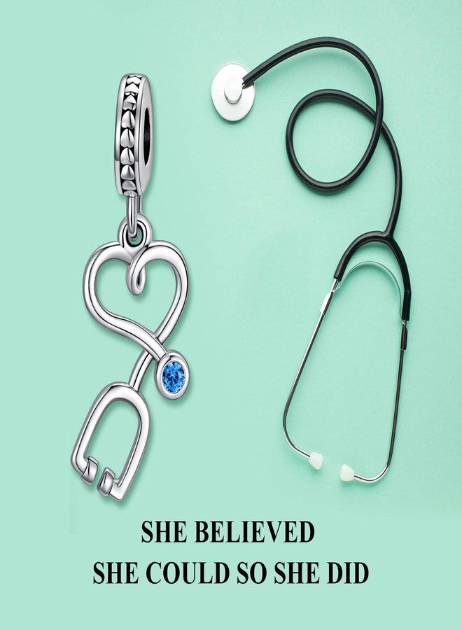 LONAGO Stethoscope Charm Nurse Stethoscope Bead Charm Gift for Women - Image 5