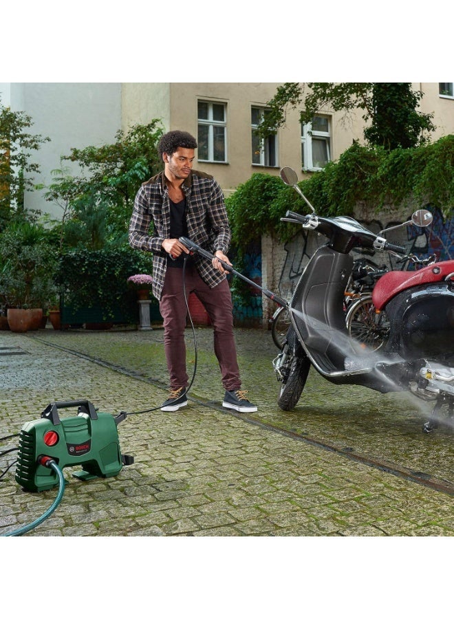 BOSCH EasyAquatak 120 High Pressure Washer 120 Bar 1500W, 350 L/h Compact Portable Pressure Cleaner for Car Wash, Patio & Garden, 5m Hose + 5m Cable, 450ml High-Pressure Foam Nozzle, Rotary + Variable Fan Jet Nozzles - Image 3