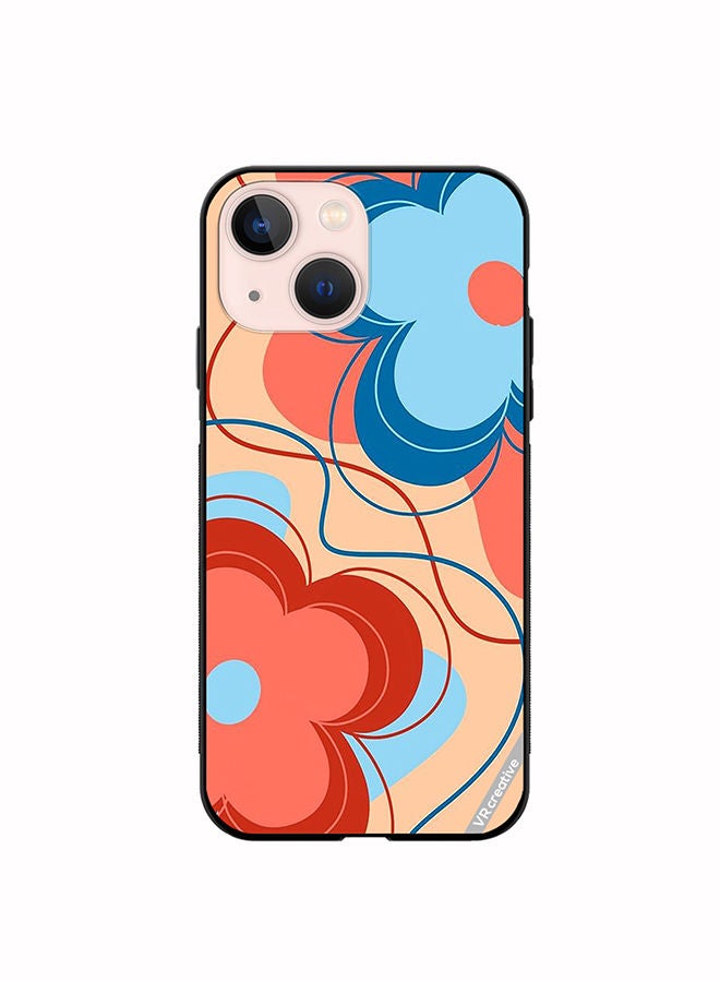 VR CREATIVE Protective Case Cover For Apple iPhone 13 Flower Design Multicolour - Image 1