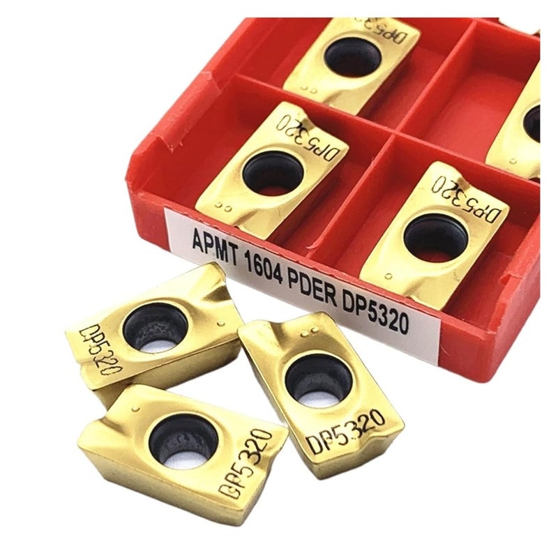 APMT1604 PDER DP5320 Carbide Turning Inserts 10pcs For Hard Steel Lathe Machine Cutting Tool - Image 1