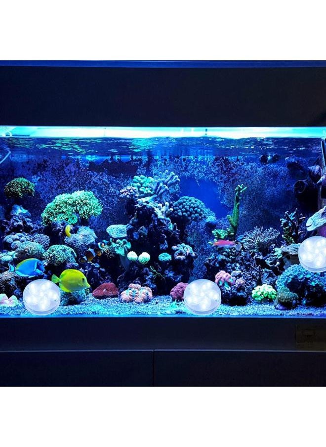 Thoraya 4 Pack Submersible LED Lights Waterproof LED Underwater Light with Suction Cup Magnets and RF Remote Control RGB LED Lights  - Image 3