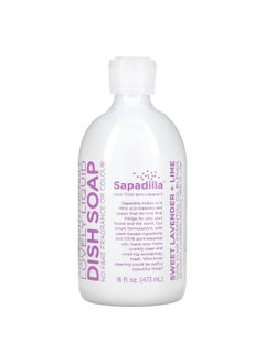 Sapadilla Sapadilla, Lovely Liquid, Dish Soap, Sweet Lavender + Lime, 16 fl oz (473 ml)  - Image 1