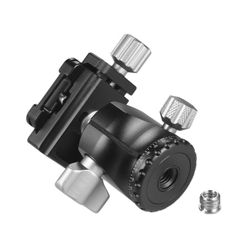 أندوير رأس كروي صغير D-25C 0.65 ملم 180 جرام من سبائك الألومنيوم - تصميم منخفض مركز الجاذبية مع شق مزدوج على شكل U للتصوير البانورامي - Image 2