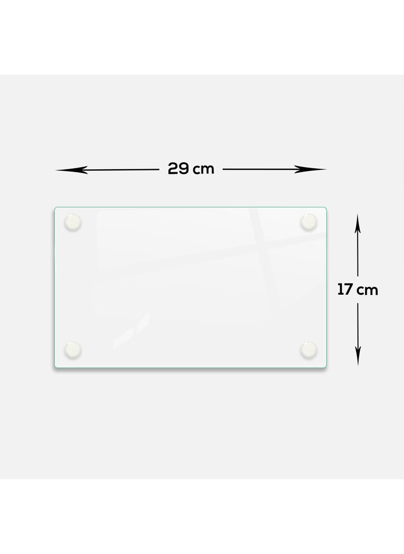 DECORITA Glass Cutting Board - Glass Cutting Board | Transparent | 17cmx29cm  - Image 3