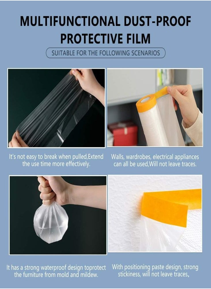 6Pcs 180cm Furniture Automotive Masking Film