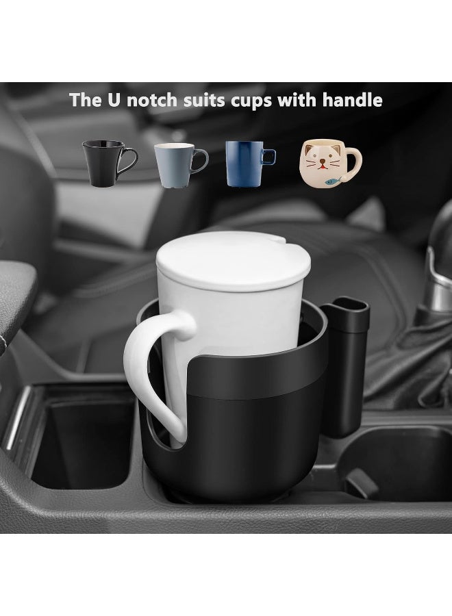 Car Cup Holder Expander Adapter (Adjustable) with Phone Holder Holds Most Car Cup Holder and Phones, Compatible with Large 32/40 oz Bottles, Big Drinks, Mugs - Image 3