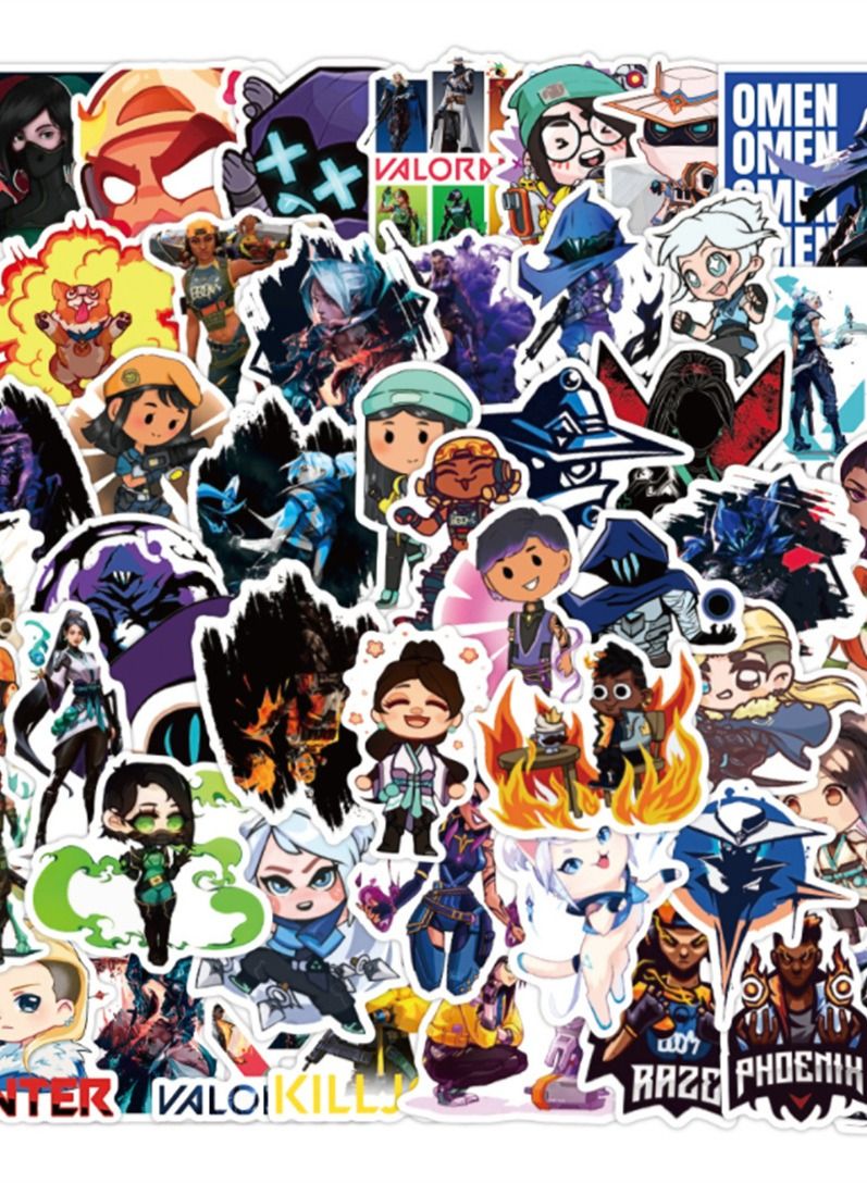 general ملصق فني مائي لطيف من فالورانت مكون من 50 قطعة - Image 2