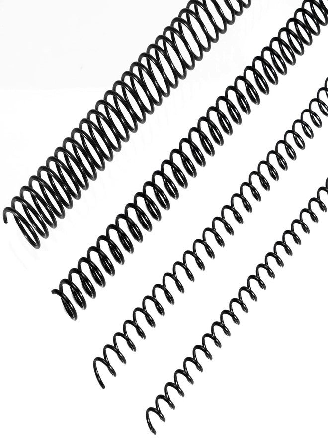 CINDALOG 48 Pack Plastic Spiral Binding Coils, Binding kit Spirals, 4:1 Pitch Multi Size Spiral Binding Wire Combs Spines Coil(Black,1/4, 5/16, 1/2, 3/4 Inch) - Image 1