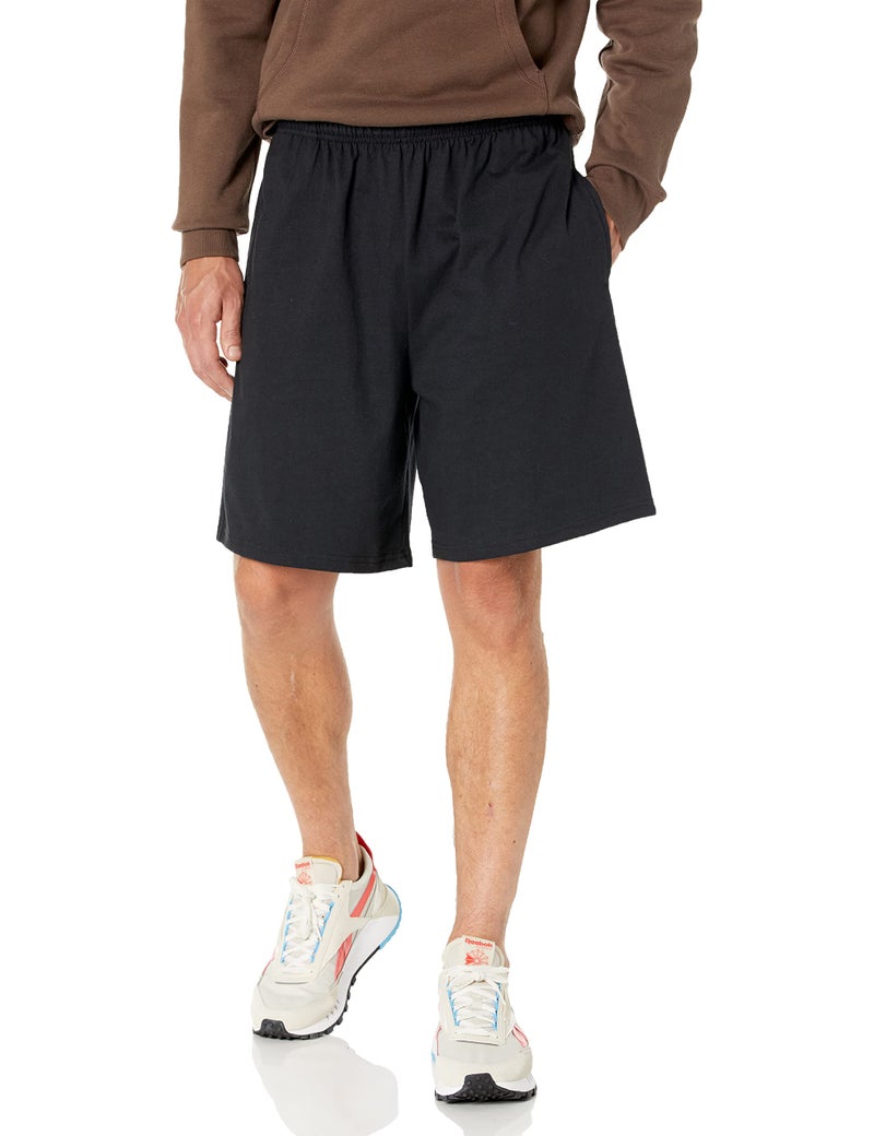 Soffe Men's Classic Cotton Pocket Short Black Small - Image 1