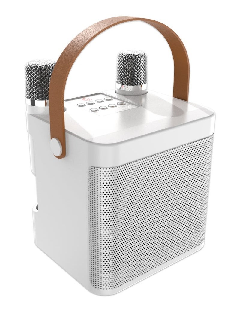 Arabest Portable Karaoke Machine with 2 Wireless Microphones for Adults, Kids Portable Bluetooth Speaker PA System, Singing Machine with Echo and Vocal Cut, Support TF, AUX-in, Suitable for Family Party, Meeting - Image 1