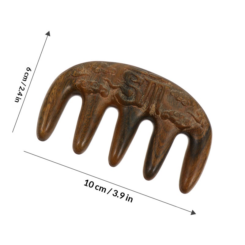 1pc Massage Comb Sandalwood Comb Practical Hairstyling Comb - Image 2
