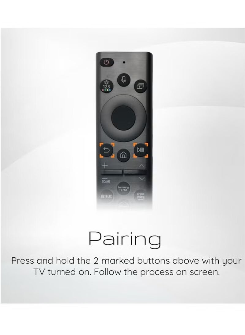 Original OEM BN59-01385A Solar Voice Remote Control for Samsung Smart TVs, Compatible with Neo QLED, The Frame & Crystal UHD Series (2021 Model) – Eco-Friendly & Rechargeable - Image 4