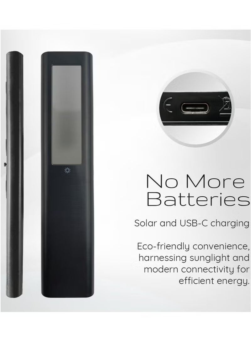 Original OEM BN59-01385A Solar Voice Remote Control for Samsung Smart TVs, Compatible with Neo QLED, The Frame & Crystal UHD Series (2021 Model) – Eco-Friendly & Rechargeable - Image 3