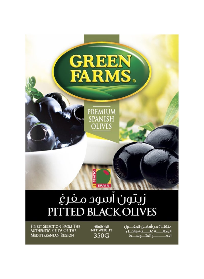 Green Farms Pitted Black Olives 350g - Image 2
