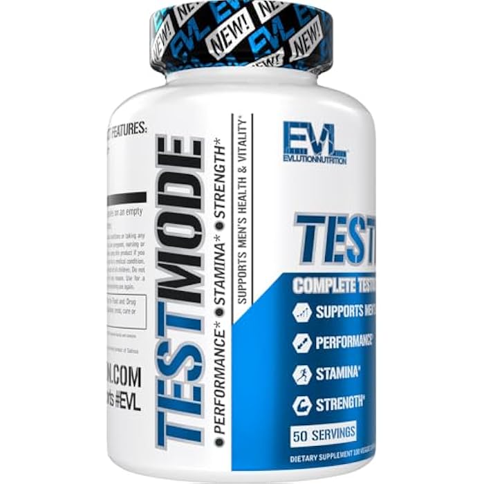 Evlution Nutrition TestMode - Complete Testosterone Support - Testosterone Supplement for Men - Supports Men’s Health & Vitality - Performance, Stamina & Strength - 50 Servings - 100 Veggie Capsules - Image 4