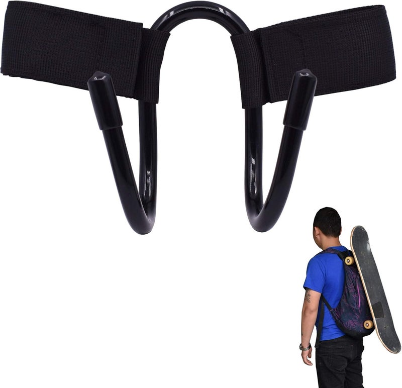 YYST Backpack Attachment Carrier Hanger Rack Hook Holder for Carrying Mini Cruiser, Cruiser Board,Skateboard - Fit Most Backpacks - Easy to Use - No Backpack - Image 1