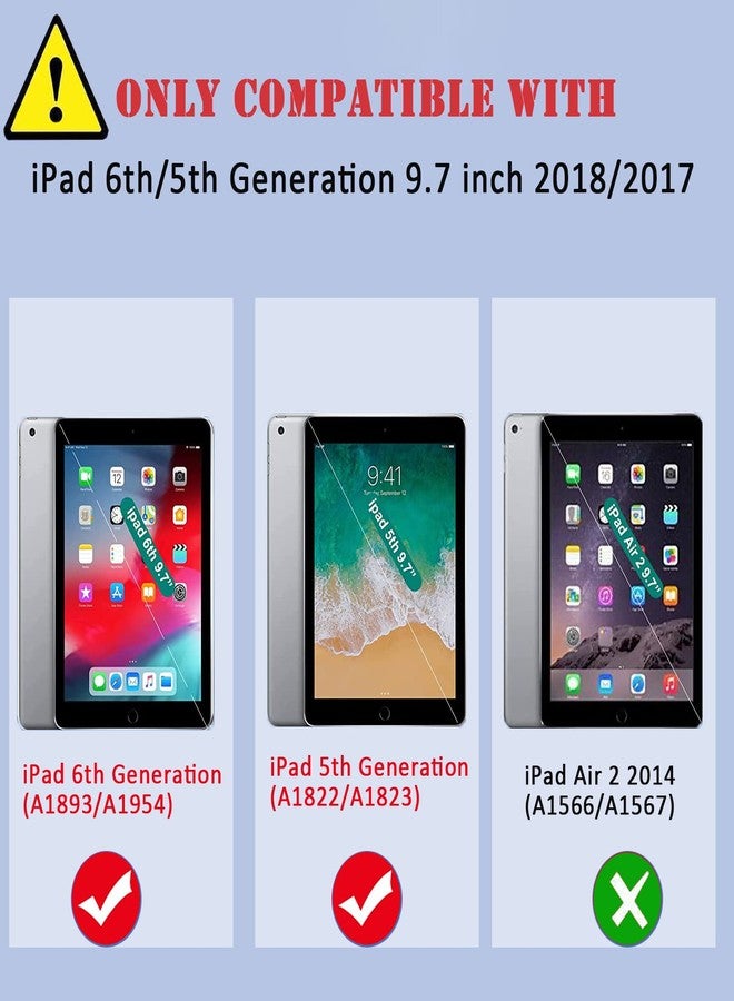 SIBEITU جراب SIBEITU لجهاز iPad 9.7 بوصة مع حامل قلم 2017/2018 | جرابات iPad من الجيل السادس مع حامل | جراب iPad من الجيل الخامس للأطفال | جراب حماية نحيف مقاوم للصدمات لجهاز iPad 9.7 بوصة من الجيل الخامس/السادس، أسود - Image 2