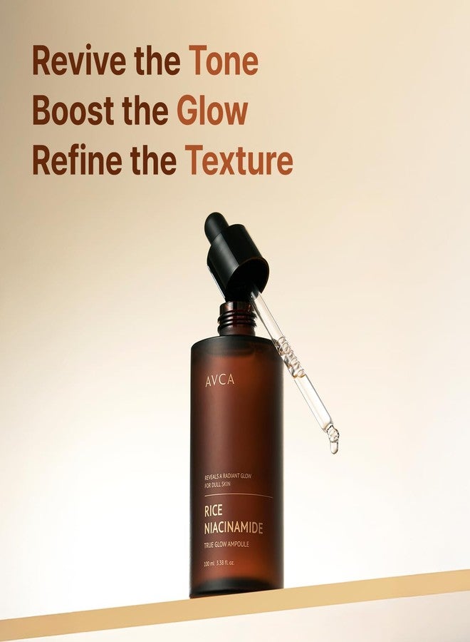 افكا سيروم AVCA بالأرز والنياسيناميد - سيروم للوجه يعزز الإشراق بخلاصة الأرز، 5% نياسيناميد، ترطيب خفيف الوزن، يساعد على تحسين مظهر البشرة وتقليل الزيوت، 100 مل (3.38 أونصة سائلة) - Image 2